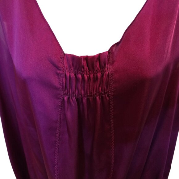 Apostrophe Purple Sleeveless V Neck Blouse Size XL - Picture 5 of 8
